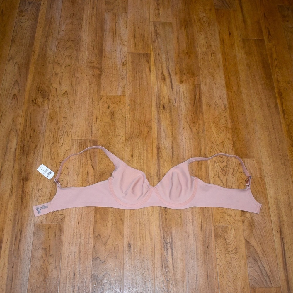 Soma Essentials Unlined Scoop Balconette Women 38B Hush New Nude Bra 570324104 - Picture 3 of 6